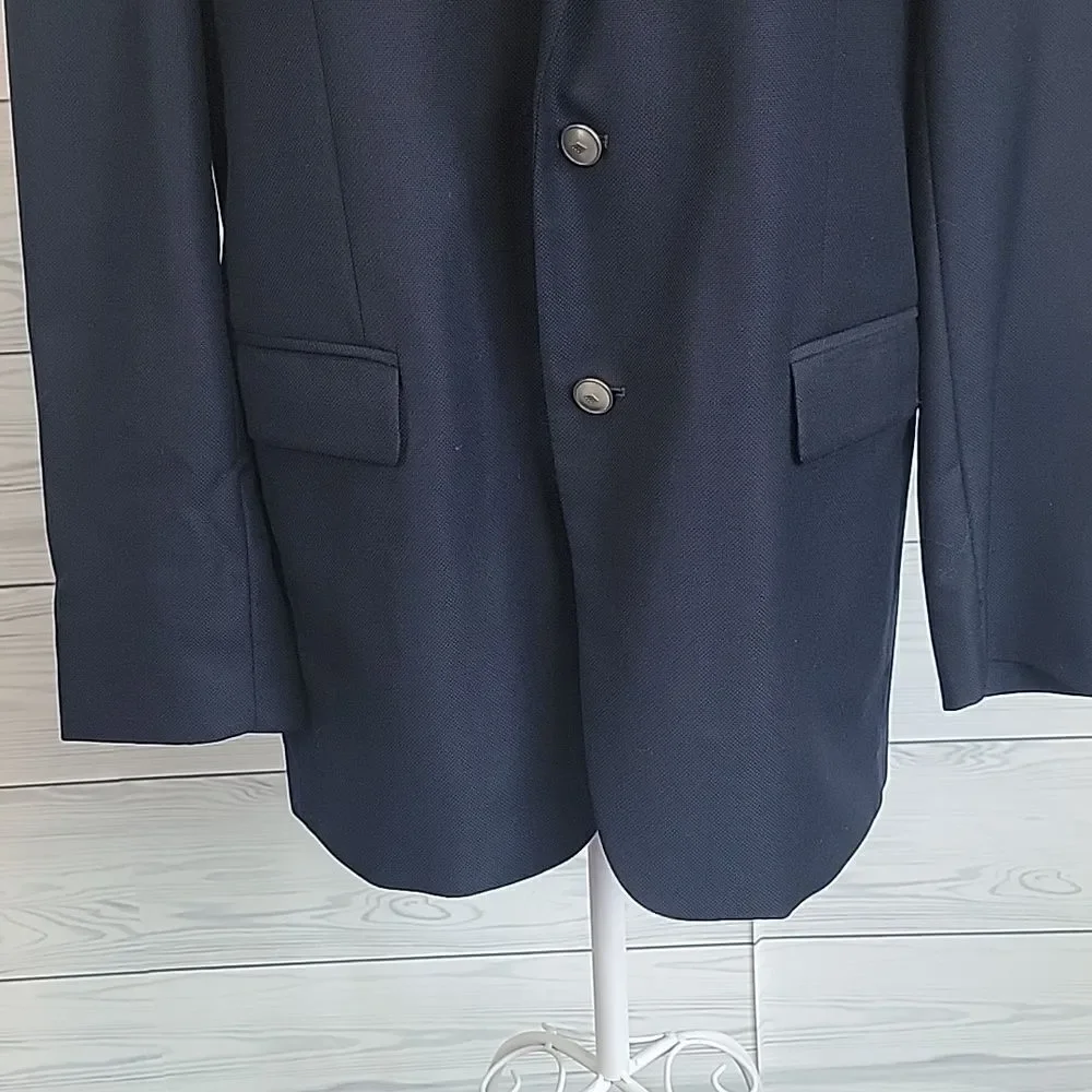 Joseph Abboud navy single breasted sport coat Men's 46 X-Long